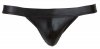 Błyszczące seksowne jockstrapy męskie wetlook czarne Men´s Jock 2XL