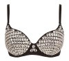 Błyszczący sex biustonosz z cyrkoniami glossy Cottelli 80C