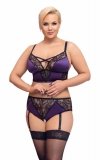 Fioletowy komplet sexy bielizny Cottelli 2XL