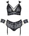 Koronkowy zestaw sex bielizny Cottelli 2XL