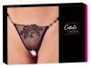 Erotyczne stringi czarne  z dziurką Cottelli M/L