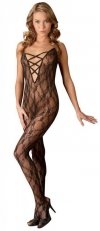 Uwodzicielski bodystocking koronkowy kombinezon erotyczny L/XL