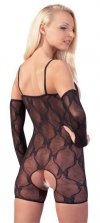 Seksowny bodystocking z odkrytymi piersiami i dziurką L/XL