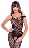 Kuszący erotyczny bodystocking z dziurką S-L