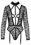 Kuszące sex body z uprzężą i obrożą Cottelli M