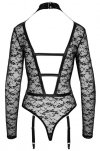 Kuszące sex body z uprzężą i obrożą Cottelli M