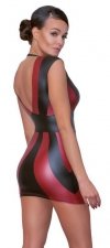 Sukienka mini czarno czerwona Cottelli S