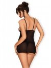 Obsessive Lucita koszulka i stringi czarna  S/M