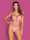 Obsessive Nudelia top i figi różowe  S/M