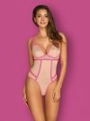 Obsessive Nudelia body różowe  S/M
