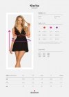 Obsessive koszulka nocna Klarita babydoll i stringi   S/M