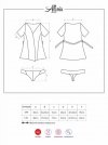 Obsessive Alluria peniuar i stringi L/XL