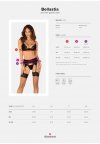 Obsessive Bellastia sexy komplet 3-częściowy XS/S