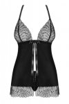 Obsessive koszulka nocna Chiccanta babydoll i stringi czarna L/XL