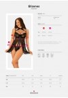 Obsessive koszulka nocna Elizenes babydoll i stringi  S/M