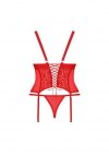 Obsessive Blossmina gorset i stringi 6XL/7XL
