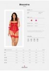 Obsessive Blossmina gorset i stringi 6XL/7XL