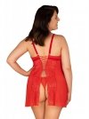 Obsessive Blossmina koszulka i stringi 6XL/7XL