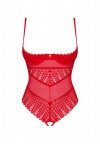 Ingridia czerwone body otwarte z dziurką M/L