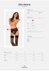 Obsessive Chic Amoria seksowny pas do pończoch  M/L