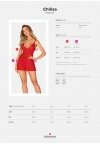 Obsessive Chilisa czerwone babydoll i stringi  M/L