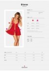 Obsessive Elianes babydoll i stringi czerwone XL/2XL
