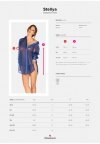 Obsessive koszulka nocna Stellya babydoll niebieska   XS/S