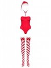 Strój mikołajki Obsessive Kissmas body czerwone S/M