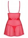 Obsessive koszulka nocna Lovlea babydoll czerwona  S/M