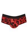 Seksowne czerwona pantera męskie bokserki jockstrapy odkryte Savage jock bikini 