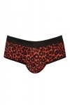 Sexy bokserki męskie w czerwoną panterkę jockstrapy Tribal jock bikini XL