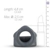Nakładka na penisa pierścień erekcyjny Liquid silicone 2 in 1 ballstretcher