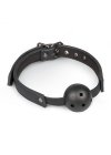 Knebel Ball Gag With PVC Ball - Black