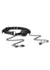 Knebel Open Ball Gag With Nipple Clamps