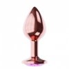 Plug butt plug diamond quartz shine L rose gold