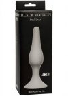 Wąski korek analny łezka plug na przyssawce szary XL