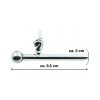 Długi dilator plug do penisa 8mm