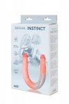 Dildo cyber skóra podwójne giętkie 47 cm