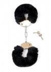 Kajdanki czarne  Fetish B - Series- Furry Cuffs Black 