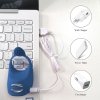 Wibrator silicone ring blue usb 7 function + electro stim / remote control