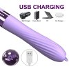 Wibrator silicone vibrator usb, 10 vibration modes, heating
