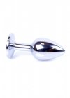 Korek analny z diamentem Jewellery Silver PLUG- Pink