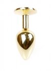 Korek analny z diamentem Jewellery Gold PLUG- Rose