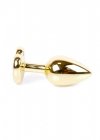 Korek analny z kryształem Jewellery Gold  Heart PLUG- Pink