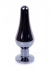Korek analny z diamentem Jewellery Dark Silver BUTT PLUG- Pink