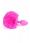 Korek analny ogonek króliczka Jewellery Silicon PLUG - Bunny Tail - Pink