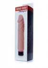 Mocny wibrator żelowy jak prawdziwy penis cielisty 22 cm