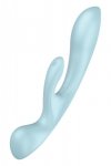 Masażer wibrator Satisfyer Triple Oh light blue