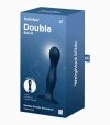 Wibrator anal Satisfyer Double Ball-R granatowy