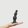 Kulkowe dildo analne na przyssawce korek czarny 12,8 cm